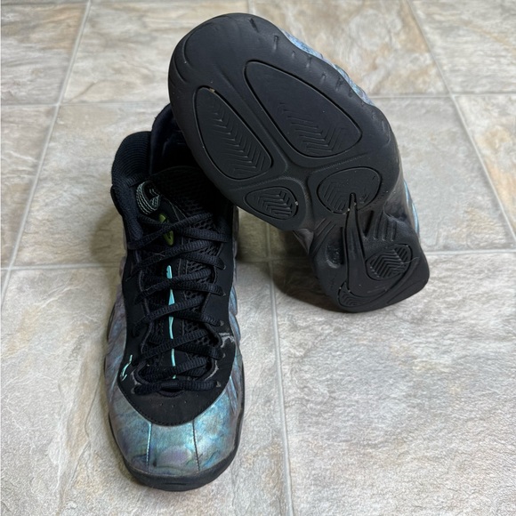 Nike Air Foamposite One Abalone GS Shoe Size 6Y Green AO8037-009 Preowned - Picture 6 of 8